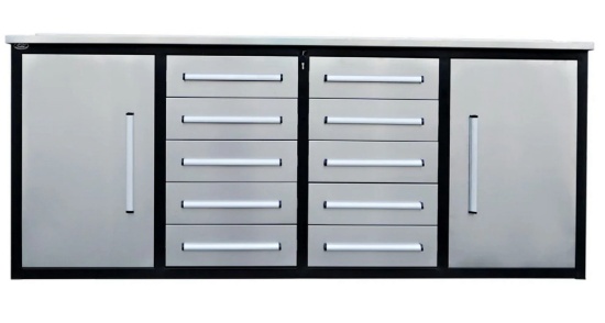 Chery 7' 10 Drawer Stainless Steel Workbench