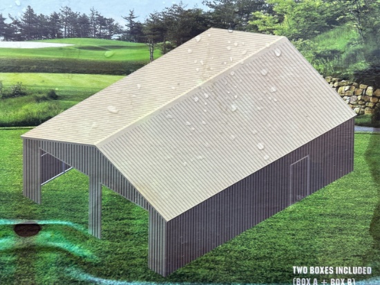26'x33' Double Garage Metal Barn Shed