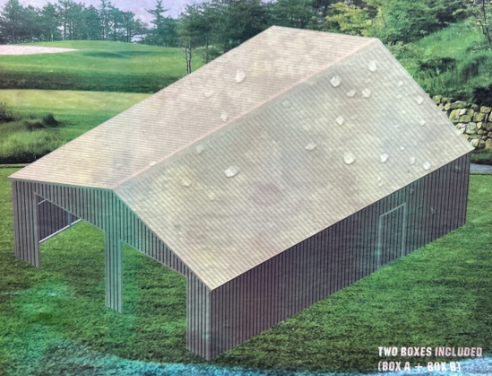 26'x33' Double Garage Metal Barn Shed