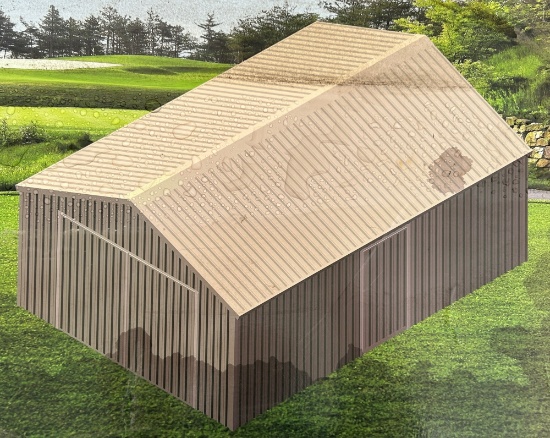 14'x20' Single Garage Metal Shed