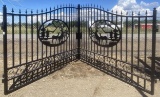 20' Bi-Parting Wrought Iron Gate, 91
