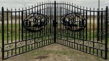 20' Bi-Parting Wrought Iron Gate, 89