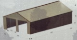 42'Lx26'W All Vertical Metal Garage Building