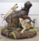Large Lions Attacking Cape Buffalo Full Body Mount