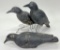 Early Glass Eyed Balsa Wood Crow Decoys By Herters