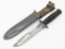 WWII Camillus USN Mk 2 Fighting Knife w/ Sheath