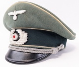 WWII German Heer Army Officer Visor Cap