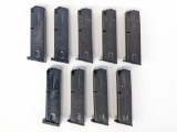 (9) 15 Rnd Beretta 92F 9mm Magazines