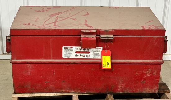 Unbranded Steel Lift Lid Toolbox With Handles
