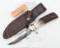 Randall Model 5 Stag Camp & Trail Knife w/ Sheath, Stone, & Papers