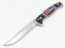Ltd Buck Custom Ron Yellowhorse Signed Natural Stone Fixed Blade Hunting Knife