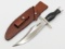 Randall Model 12 8in Stainless Steel Bear Bowie Knife w/ Sheath