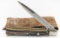 Dolphins Knives Rams Horn Lockback Switchblade Knife w/ Carrying Case