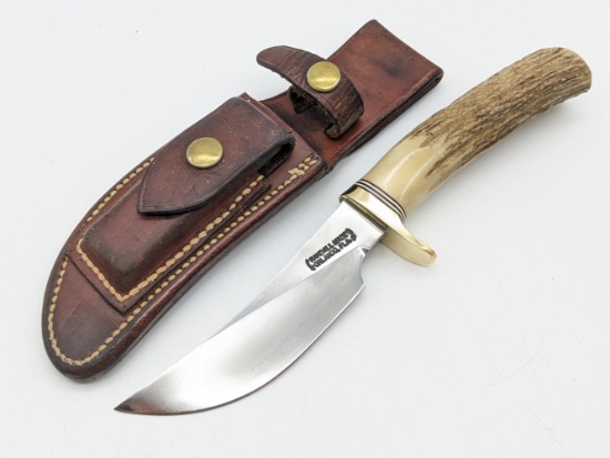 Vtg Randall Model 20 Stag Yukon Skinner w/ Sheath