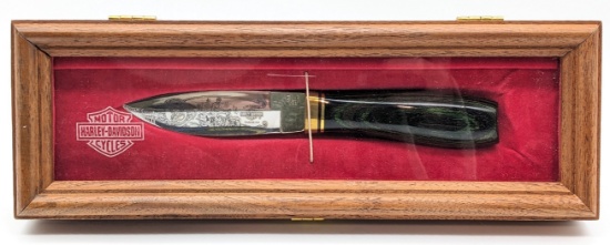 Buck Custom Harley-Davidson Edition III Panhead Knife w/ Display