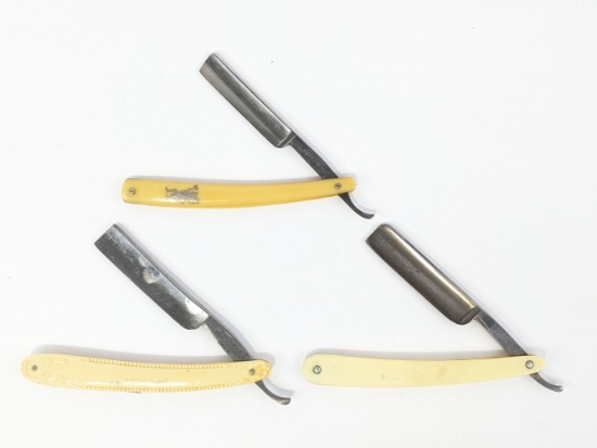 (3) Various Brand Antique Straight Razors