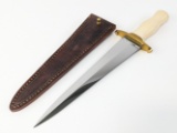 Custom Steve Voorhis Ivorite Arkansas Toothpick w/ Sheath