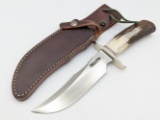 Randall Model 4 Stag Handle Fighter w/ Sheath