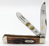 Ltd 2001 Case XX Sacagawea Golden Dollar Worm Groove Jig Bone Trapper 6254