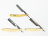 (3) Various Brand Antique Straight Razors