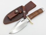 Randall Model 19 Bushmaster 5in Fixed Blade Knife w/ Leather Sheath