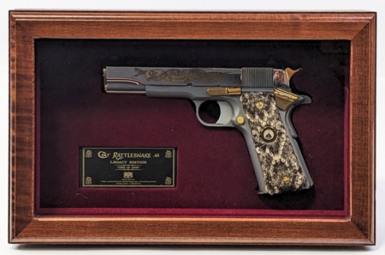 Colt Rattlesnake Legacy Gov. 1911 .45 ACP Semi Auto Pistol w/ Case
