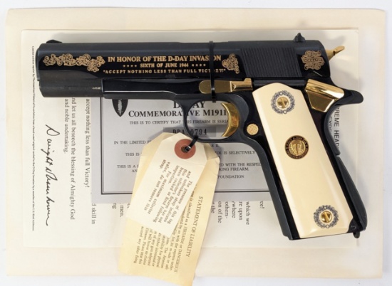 Auto Ordnance D-Day Invasion 1911-A1 .45 ACP Semi Auto Pistol w/ Box