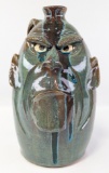 16in Dal Burtachell Multi Glaze Face Jug