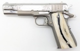 Custom Colt MK IV Series 70 Government .45 ACP Semi Auto Pistol w/ Case