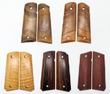 (5) Custom Wood 1911 Full Size Grips