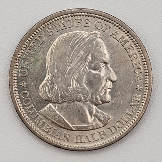Uncirculated U.S. 1893 Columbian Exposition  Silver Half Dollar