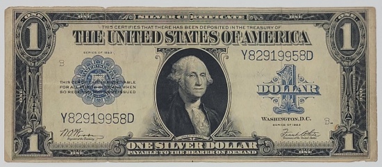 Large Size United States Series Of 1923 $1 Silver Certificate