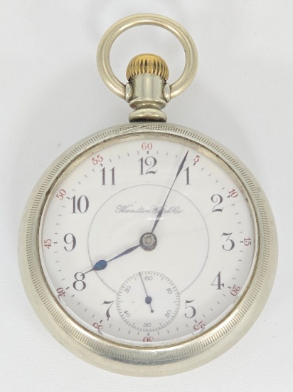 1896 Hamilton 938 Railroad Grade Pocket Watch