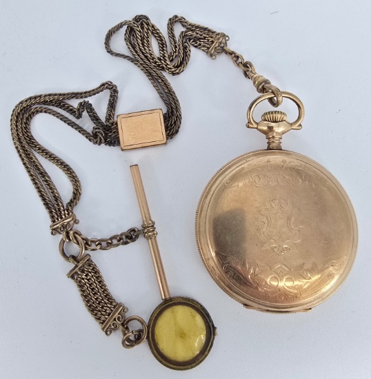 1908 American Waltham Grade 620 Hunting Case Pocket Watch