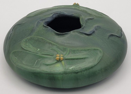 Ephraim Faience Art Pottery Lily Pond Vase