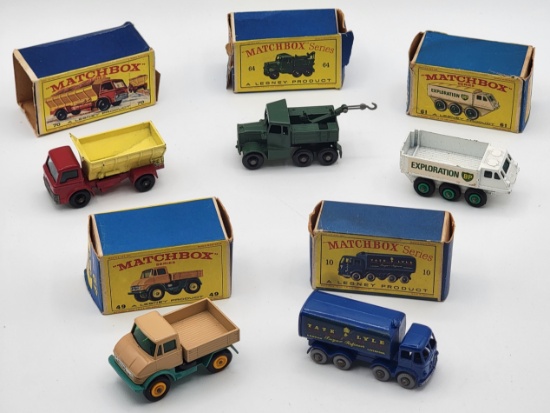 (5) Vintage Lesney Matchbox Vehicles In Original Boxes