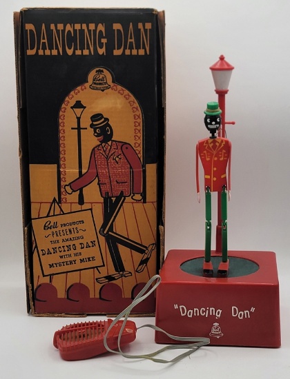 1950's Bell Products "Dancing Dan" Plastic Toy With Box