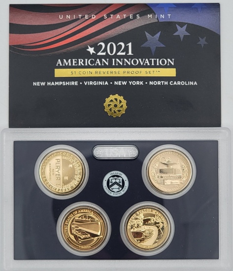 2021 US Mint American Innovation $1 Coin Reverse Proof Set