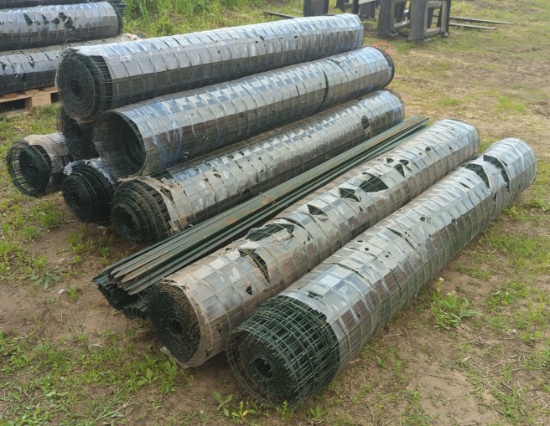 Holland PVC Coated 16 Gauge Green Steel Fencing