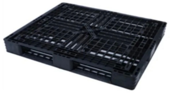 Black & Gray Plastic Stackable Pallets