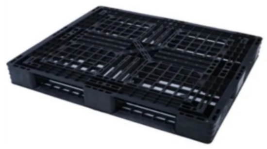 Black & Gray Plastic Stackable Pallets