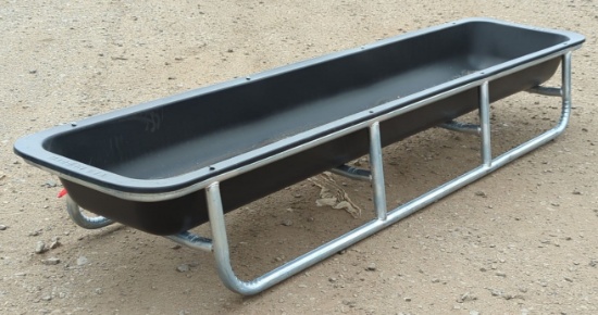 10' Galvanized/Poly Bunk Feeder