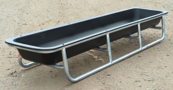 10' Galvanized/Poly Bunk Feeder