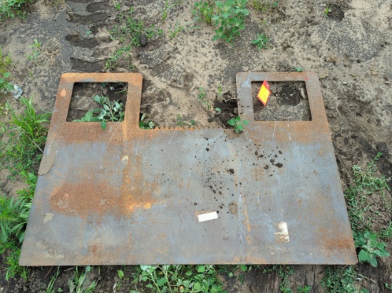 KC Skid Steer Plate W/ Guard (5/16")