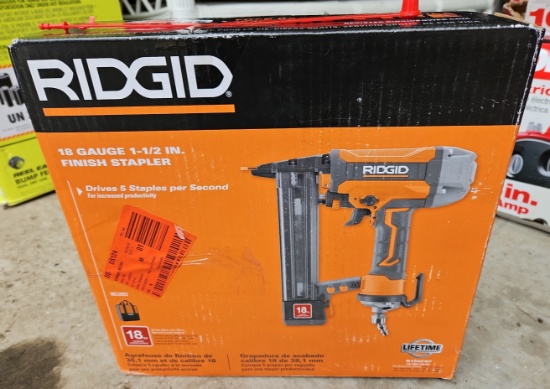 Ridgid 18 Gauge 1 1/2" Finish Stapler. Pt# R150FSF.