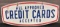 Vintage DSP Credit Cards Sign