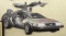 7ft Custom Back To The Future DMC Delorean Sign