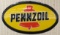 Pennzoil Embossed Plastic Advertising Sign