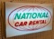 Vintage National Car Rental Lighted Sign
