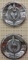 Art Deco Style Nude Lady Chrome Hubcaps